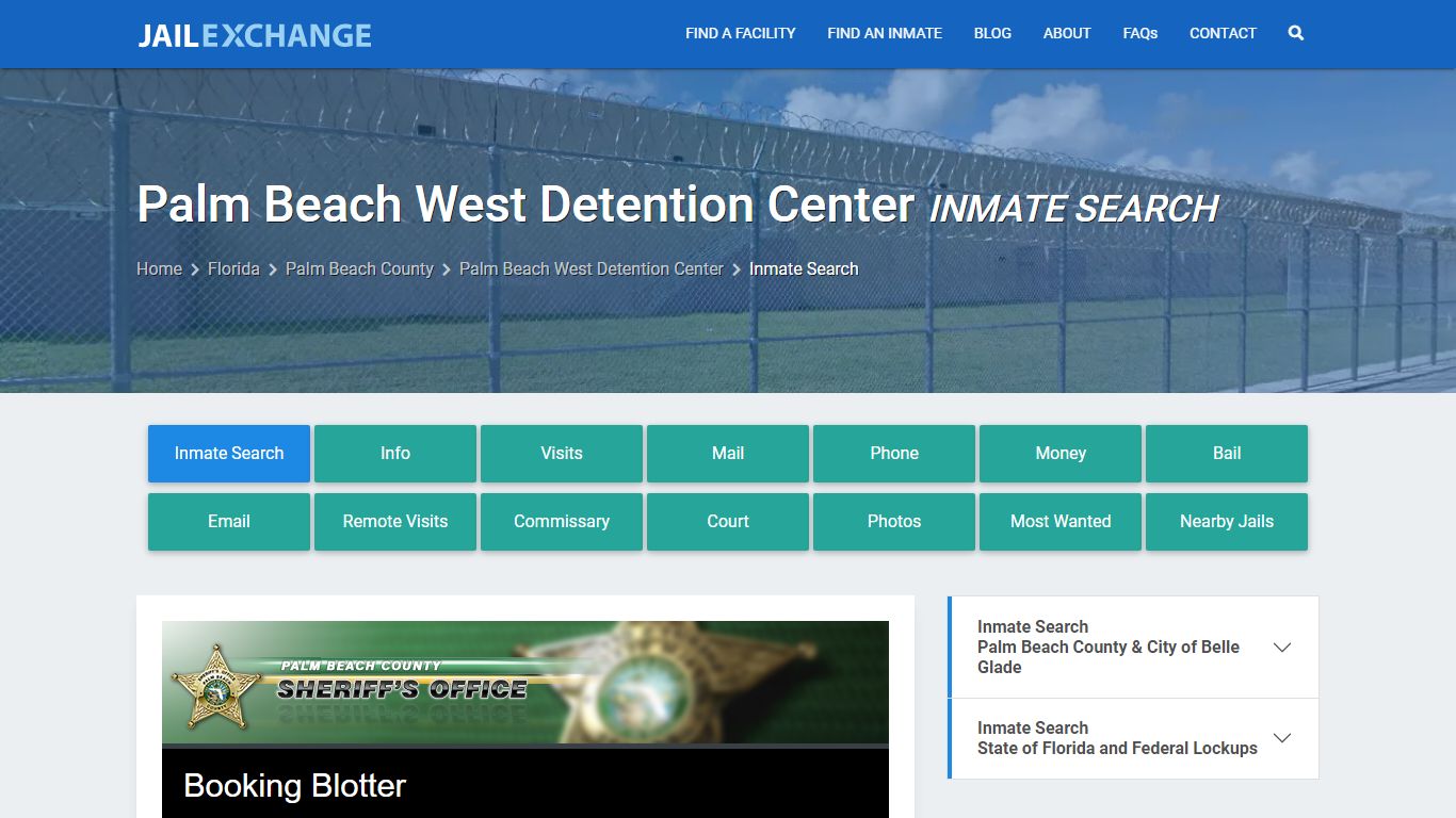 Palm Beach West Detention Center Inmate Search - Jail Exchange